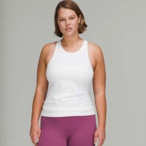 Lululemon Align Racerback Tank Top in White P2P 12"